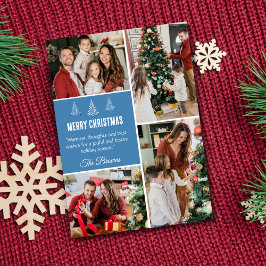 Feliz Navidad moderno 4 fotos familiares lindas