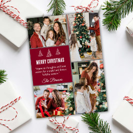 Feliz Navidad moderno 4 fotos familiares lindas