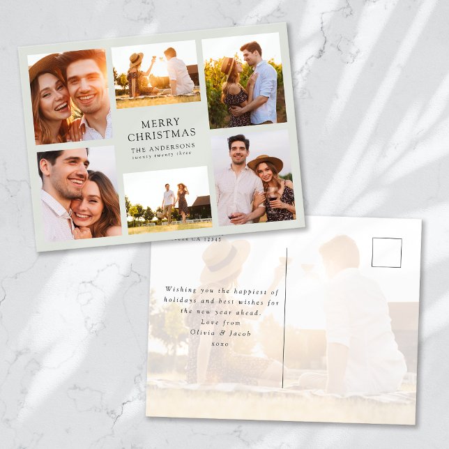 Feliz Navidad Moderno 6 Collage de fotos (Subido por el creador)