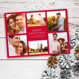 Feliz Navidad Moderno 6 Collage de fotos