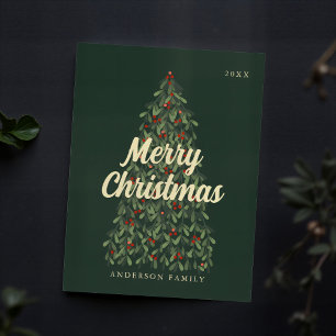 Feliz Navidad Moderno Árbol de Navidad Elegante