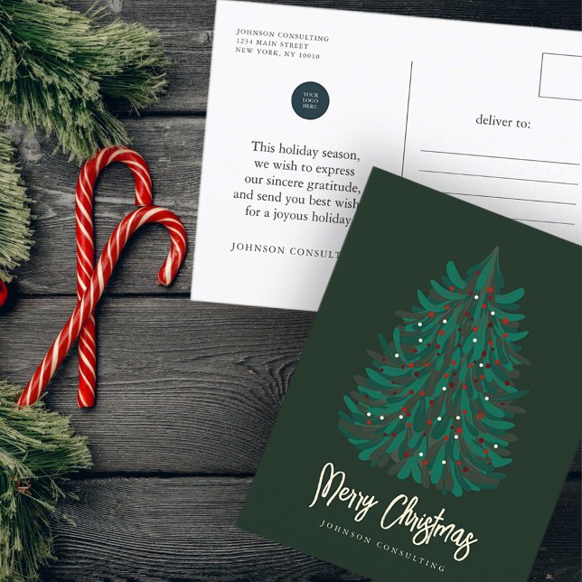 Feliz Navidad Moderno Árbol de Navidad Simple (Subido por el creador)