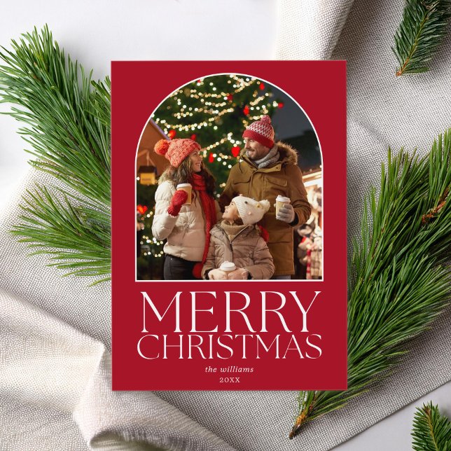 Feliz Navidad Moderno Arco Minimalista Foto (Subido por el creador)