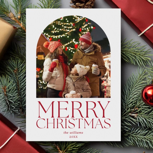 Feliz Navidad Moderno Arco Minimalista Foto (Subido por el creador)