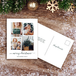 Feliz Navidad | Moderno Collage de fotos Cuatro