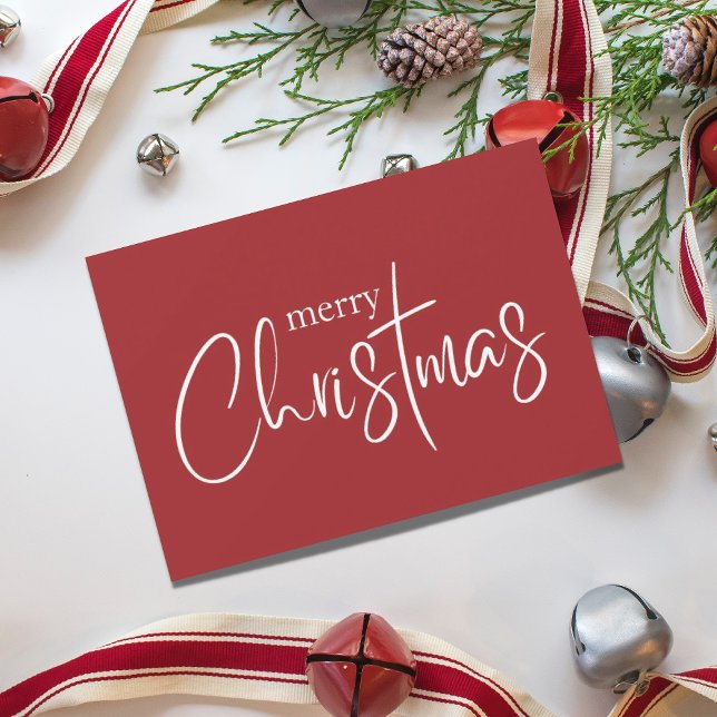 Feliz Navidad Moderno Rojo Vacaciones (Subido por el creador)