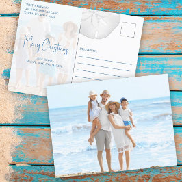 Feliz Navidad Moderno y simple dólar de arena azul