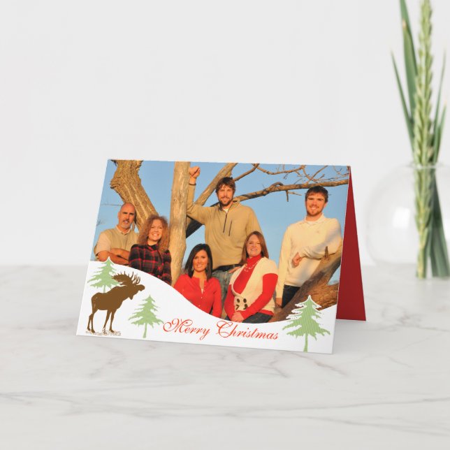 Feliz Navidad Moose 3 Pines (Anverso)