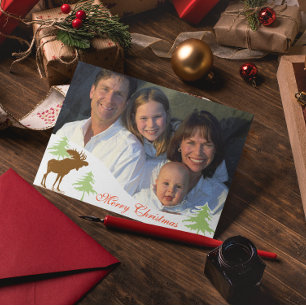 Feliz Navidad Moose 3 Pines