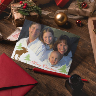 Feliz Navidad Moose 3 Pines