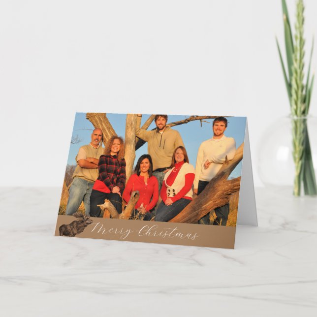 Feliz Navidad Moro Moose con contorno blanco (Anverso)