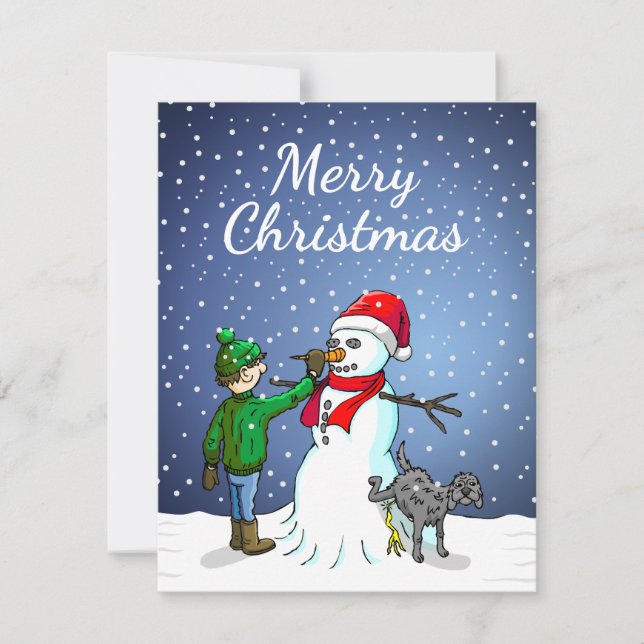Feliz Navidad Muñeco de Nieve (Anverso)