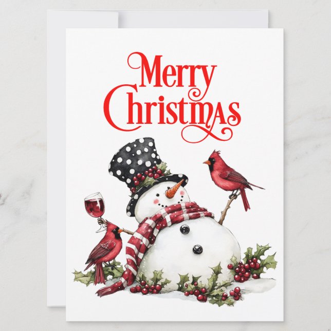 Feliz Navidad Muñeco de Nieve (Anverso)