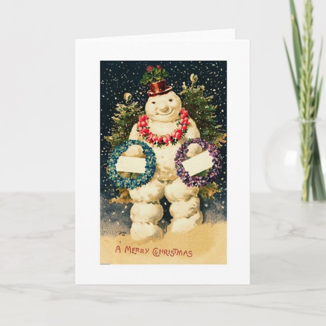 Feliz Navidad -muñeco de nieve (Anverso)