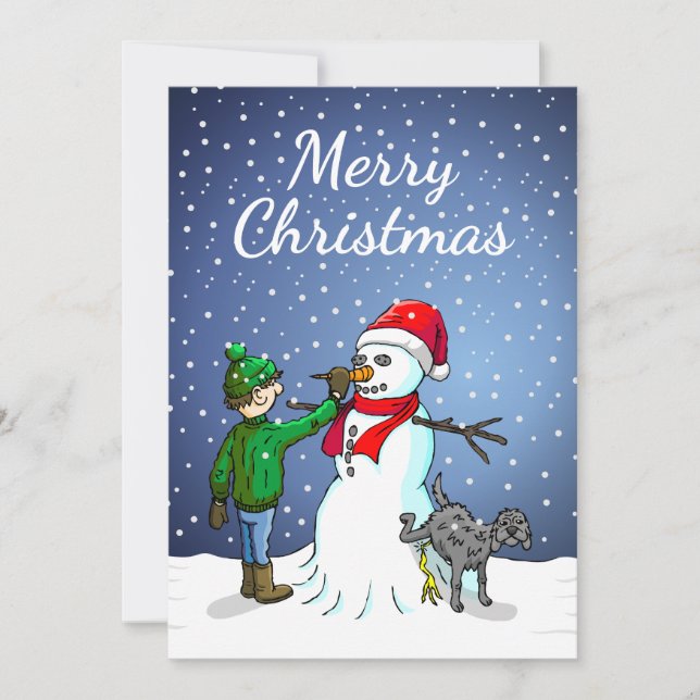 Feliz Navidad Muñeco de Nieve (Anverso)