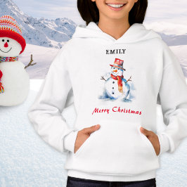 Feliz Navidad Muñeco de Nieve Personalizado Festiv