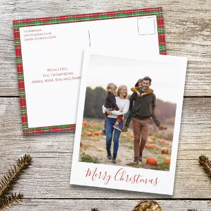 Feliz Navidad Navidad Green Red Country Plantado