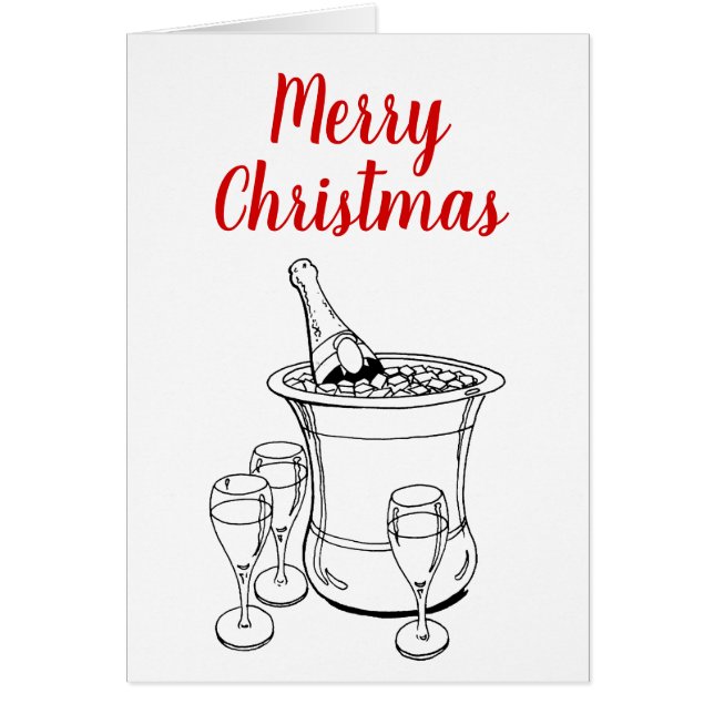 Feliz Navidad Navidad Navidad Champagne Bucket Gla (Frente)