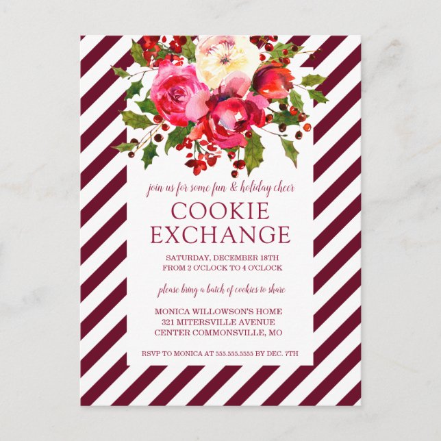 Feliz Navidad | Navidades Cookie Exchange (Anverso)