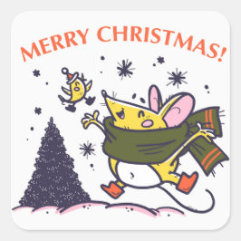 FELIZ NAVIDAD! NAVIDADES PEGATINA MOUSE