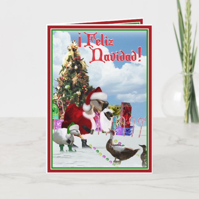 Feliz Navidad - Navidades Santa Goose con Ducks (Anverso)