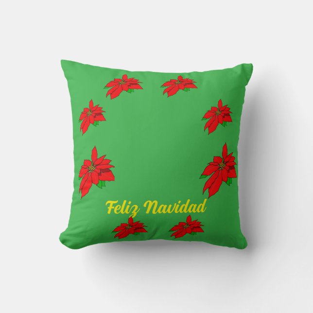 Feliz Navidad Navidades Tirar almohada (Anverso)