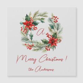 Feliz Navidad navideño fue tarjeta magnética