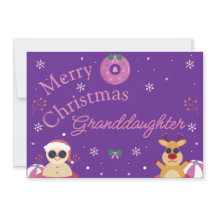 Feliz Navidad Nieta Morado Lindo