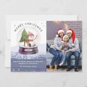 Feliz Navidad Nieve Globe Cute foto de Snowman