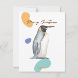 FELIZ NAVIDAD NIÑOS ADORABLES PINGÜINO VINTAGE