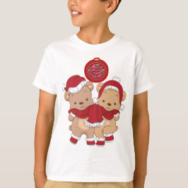 Feliz Navidad niños camiseta básica