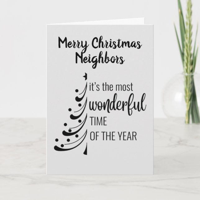 FELIZ NAVIDAD **NUESTROS FANTÁSTICOS VECINOS** (Anverso)
