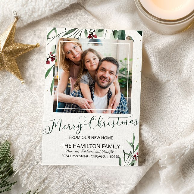 Feliz Navidad Nuevo hogar Invitación móvil foto (Subido por el creador)