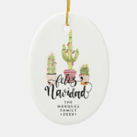 Feliz Navidad - Ornamento de Navidad personalizado