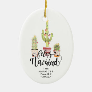 Feliz Navidad - Ornamento de Navidad personalizado