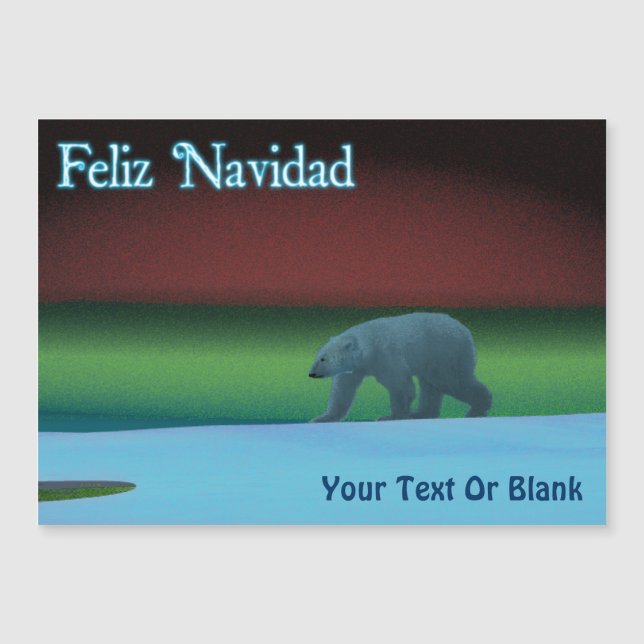 Feliz Navidad - Oso Polar Encendido (Anverso)