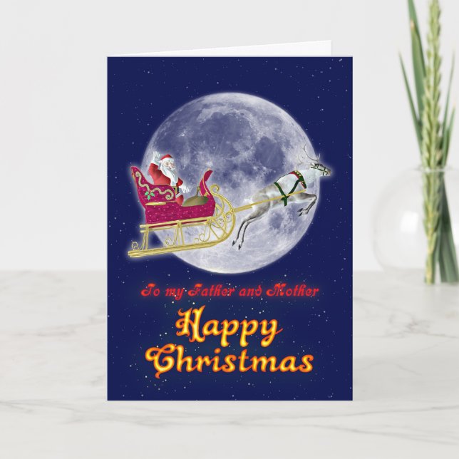 Feliz Navidad Padre y Madre (Anverso)