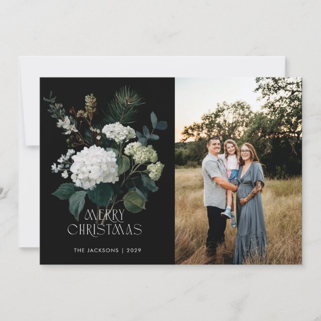 Feliz Navidad Paintería Hidrangea Holiday Design (Anverso)