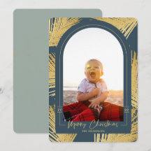 Feliz Navidad Palm de oro Blue Beach Foto