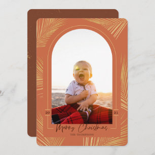 Feliz Navidad Palm Dorado Foto de playa de arena d