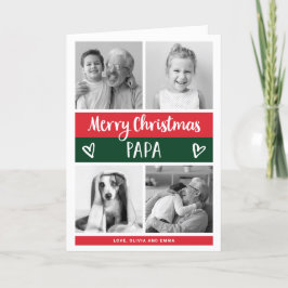 Feliz Navidad papá | Cuadrícula de fotos de bloque