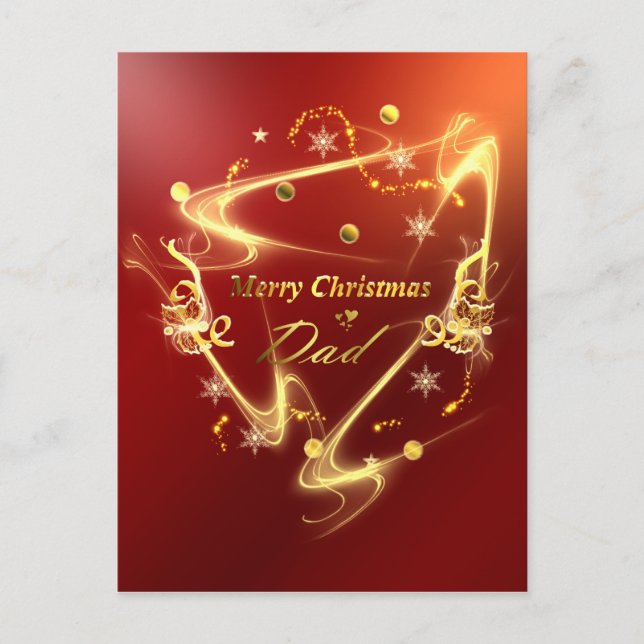 Feliz navidad papá dorada (Anverso)