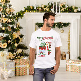 Feliz Navidad, papá Elf, camiseta básica de los ho