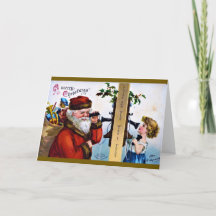 Feliz Navidad - Papá Noel hablando con un niño