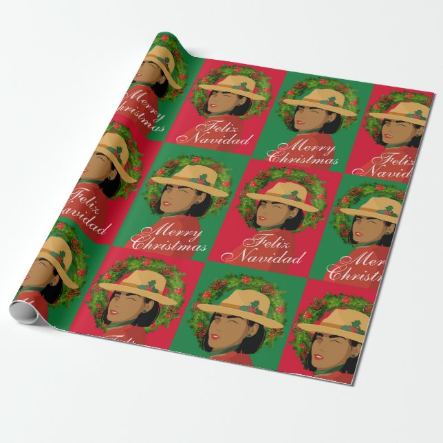 Feliz Navidad Papel de envolvimiento (Desenrollado)