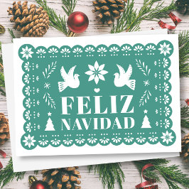 Feliz Navidad Papel Tarjeta de Navidades estilo pi