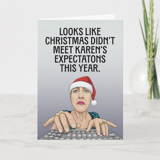 Feliz Navidad para cualquier gruñón Humor de Karen (Anverso)