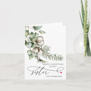 Feliz Navidad Para Hermana Desde Tarjeta De Herman