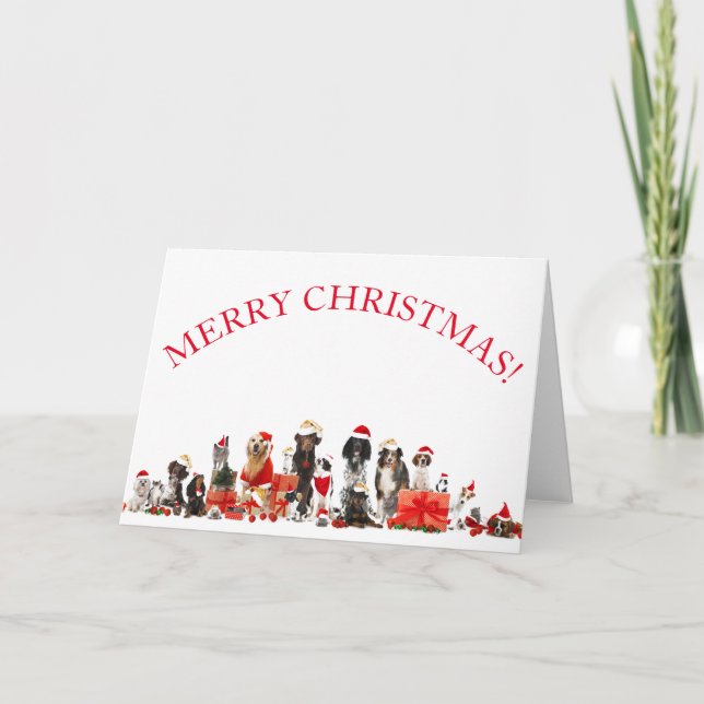 FELIZ NAVIDAD PARA LOS AMANTES DE PET Tarjeta de f (Anverso)