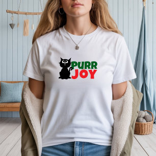 Feliz Navidad para mamás felinas Camiseta roja div